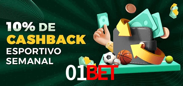 10% de bônus de cashback na 01bet